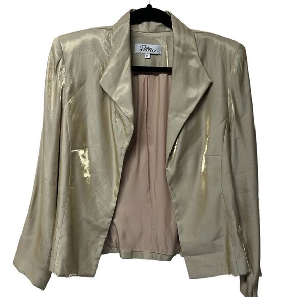 NWT Vintage Patra Gold Sleeveless Maxi Dress Matching Blazer Formal Gown Event - Picture 7 of 14